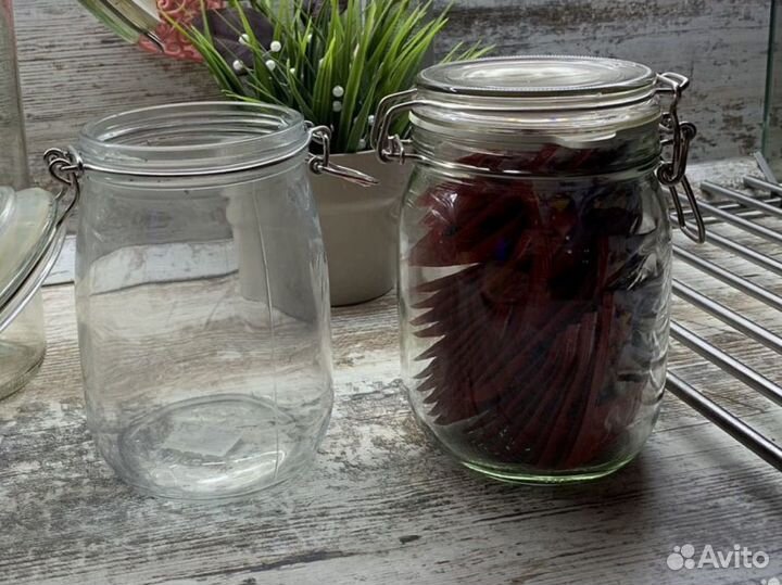 Банка с крышкой Чашки IKEA