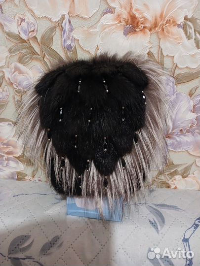Шапка женская вязаная норка