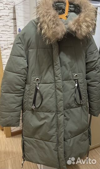 Пуховик зимний для девочки 146