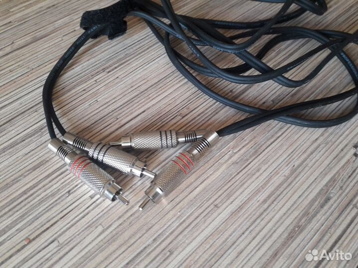 Кабель 2 rca тюльпаны