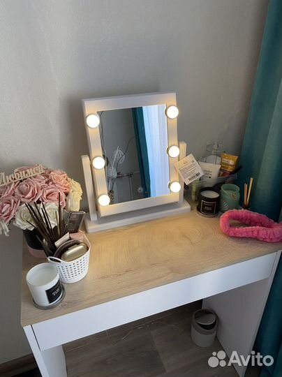 Зеркало с подстветкой для туалетного столика новое