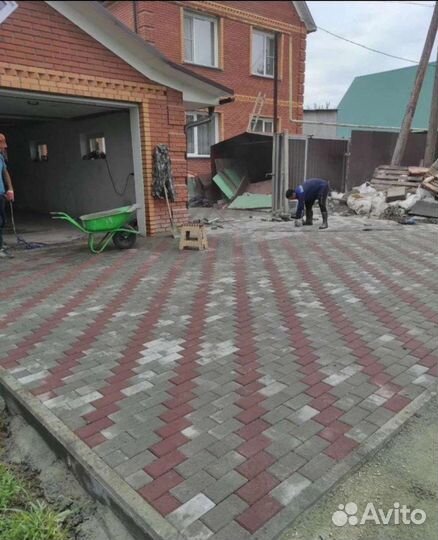 Укладка тротуарной плитки