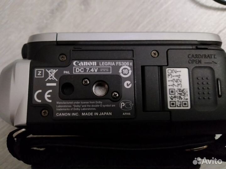 Видеокамера Canon legria FS306