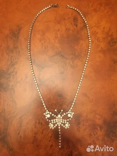 Колье и серьги.Чешская бижутерия