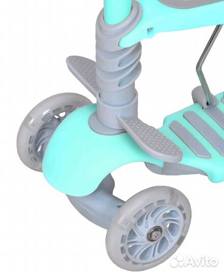 Самокат трехколесный 3 в 1 rush action