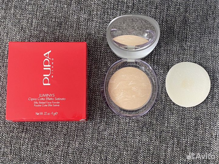 Пудра pupa новая, luminys silky baked тон 4