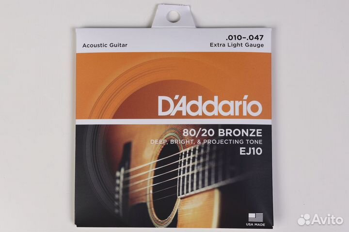 Струны DAddario EJ10 10-47 Bronze