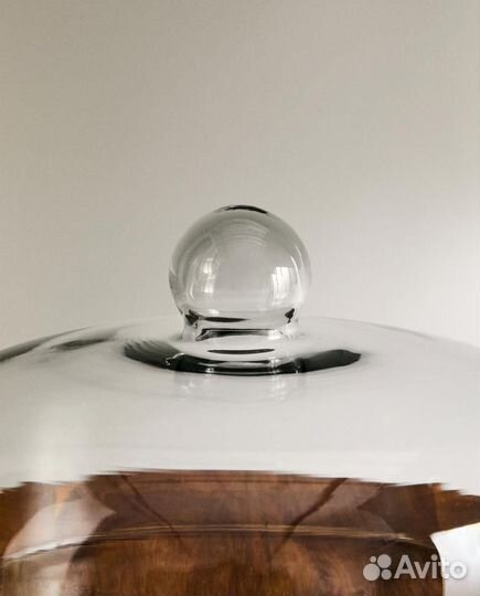 Деревянный поднос для торта zara home