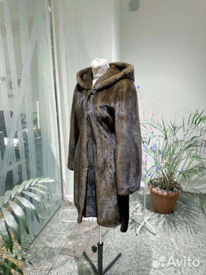 Норковая шуба длинная 44 46 размер