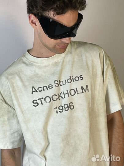 Футболка Acne Studios Stockholm 1996 Белая