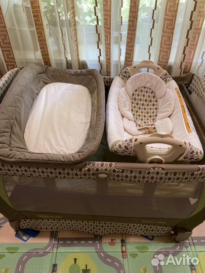 Детская кроватка-манеж graco от 0