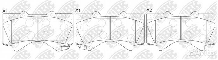Колодки тормозные дисковые