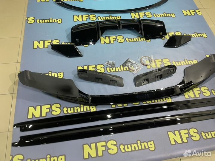 Обвес для BMW X6 F16 M Perfomanc черный глянец