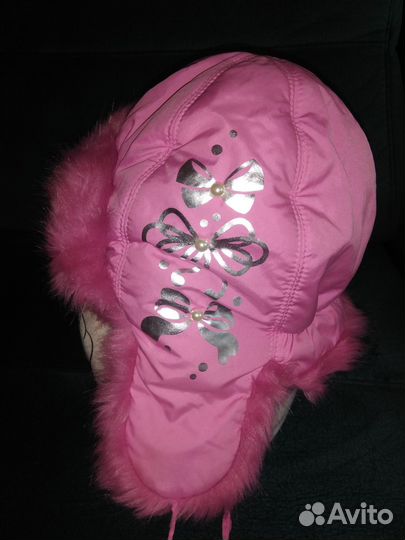 Шапка зимняя для девочки 54 56