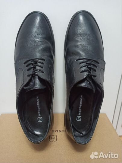 Мужские туфли из нежной кожи Henderson 45 размер