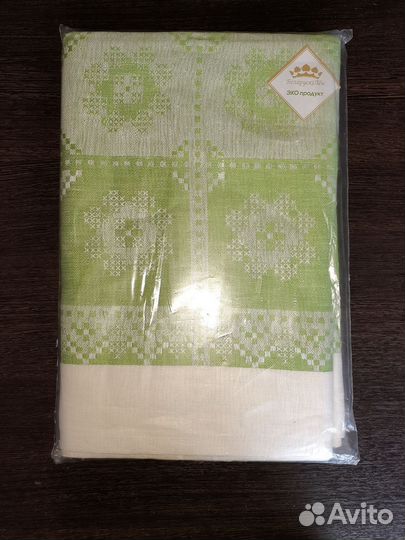 Скатерть льняная новая