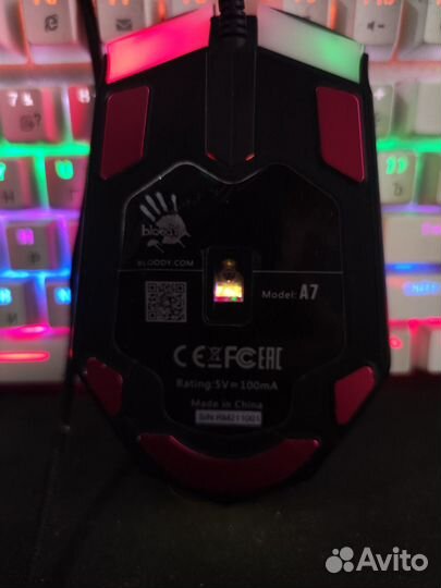 Игровая компьютерная мышь. A4tech bloody A7