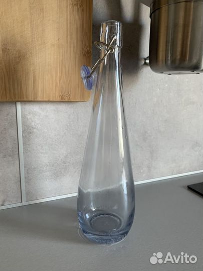 Бутылка с пробкой, прозрачное стекло, икеа