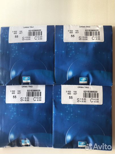 Линза очковая +6.00 orma trio