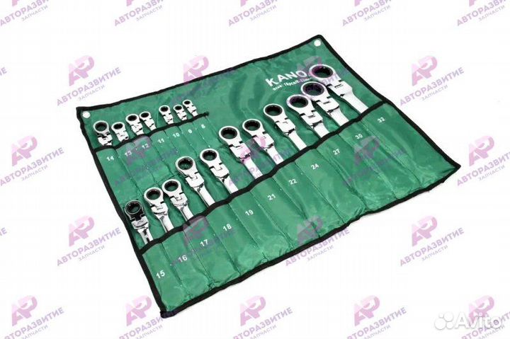 Набор инструментов ключей 18 предметов с трещоткой