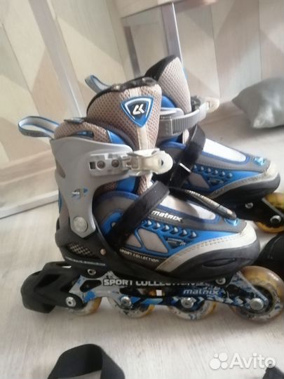 Роликовые коньки детские с защитой