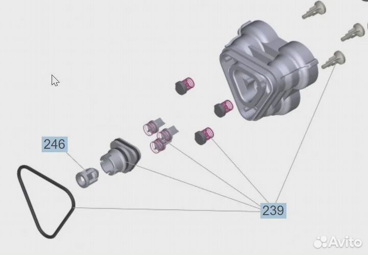 Комплект головки блока цилиндров Karcher К3-К4 (9
