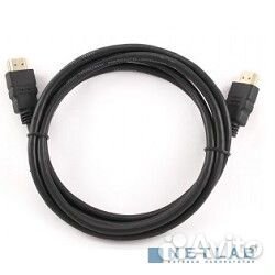 Кабель hdmi Cablexpert CC-hdmi4-1M, 19M/19M, v2.0, медь, позол.разъемы, экран, 1м, черный, пакет