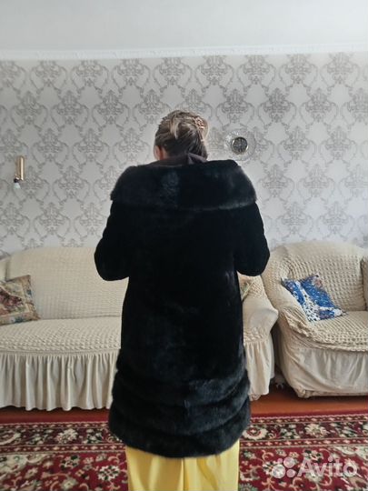 Шуба мутон норка