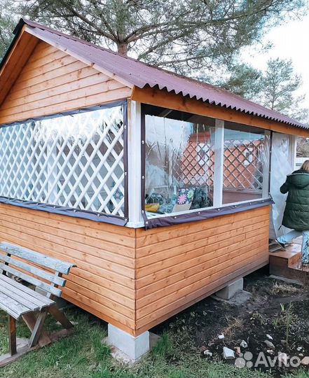 Мягкие окна для беседки