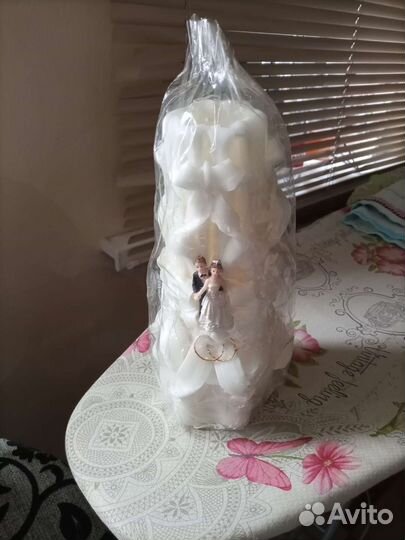 Свеча для свадьбы большая