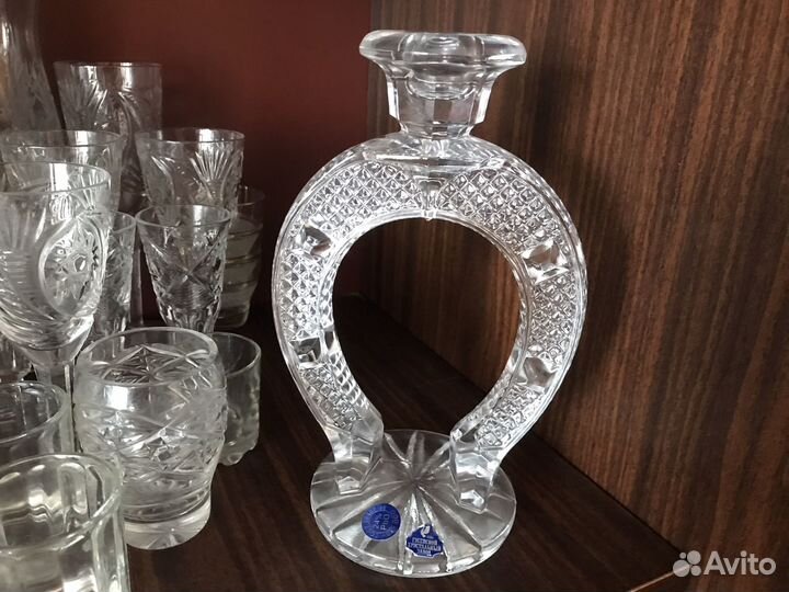 Подкова хрустальная высота 20 см