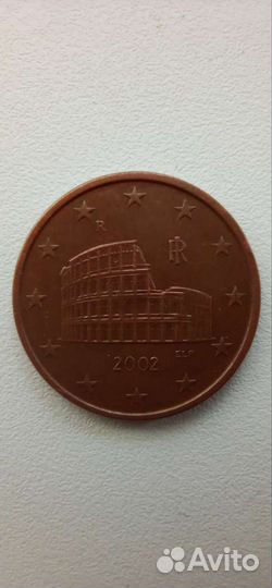 Продам монету 5 центов евро