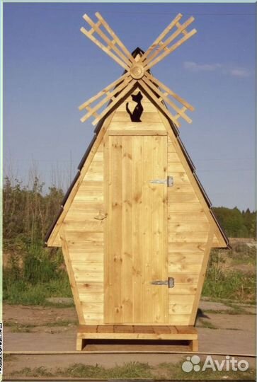 Дачный туалет с кошкой бжп 672