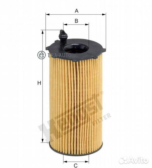 Hengst filter E846HD336 Фильтр масл.jeep cherokee III 2.8 CRD 2004-2007