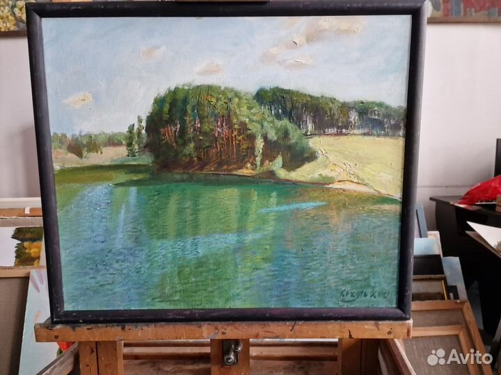 Интерьерная картина маслом на холсте пейзаж