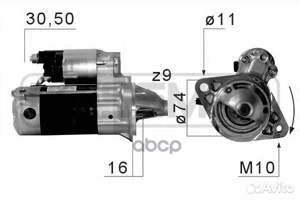 Стартер toyota corolla 02-07 220675 Era