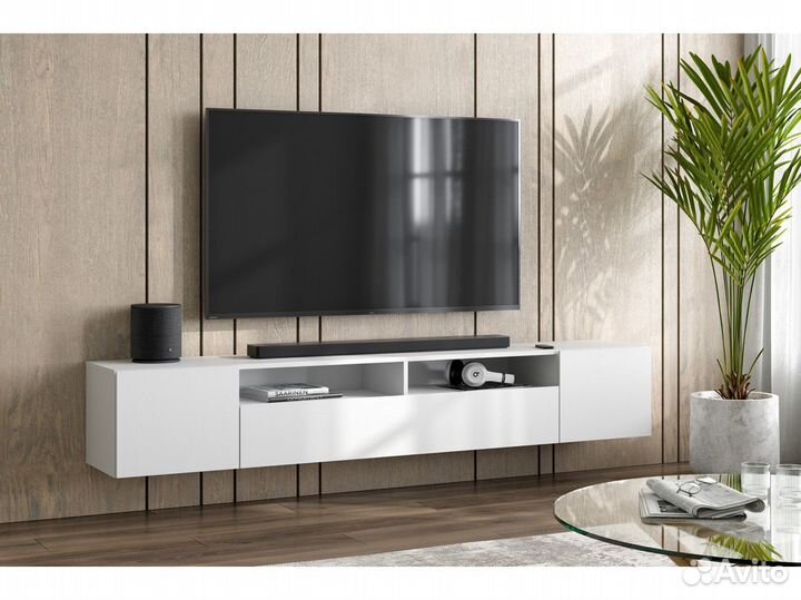 Тумба под тв белая Доставка бесплатная