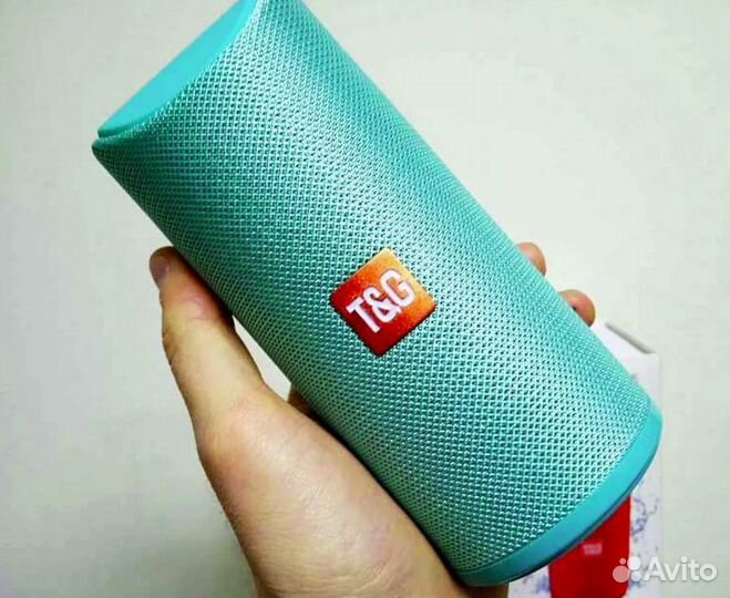 Портативная Колонка Бирюзовая с Bluetooth и Радио