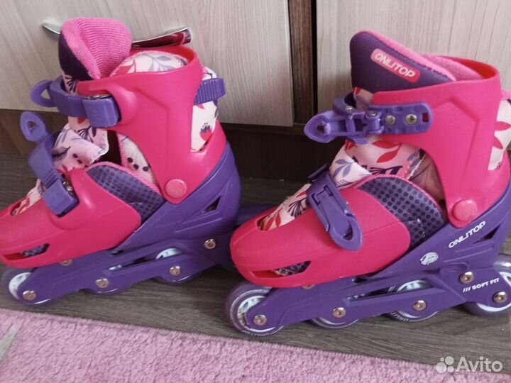 Роликовые коньки детские раздвижные