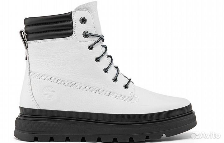 Timberland Greenstride Ray City Waterproof Wide Fit Boot 'White Full Grain' Women's (39)