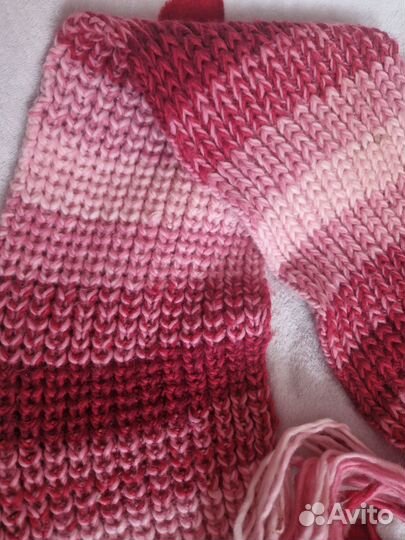 Шарф хендмейд розовый