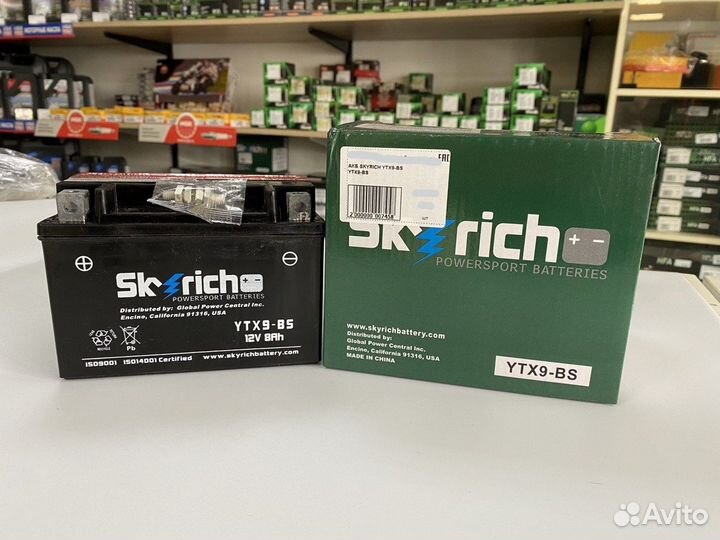 Аккумулятор skyrich YTX9-BS