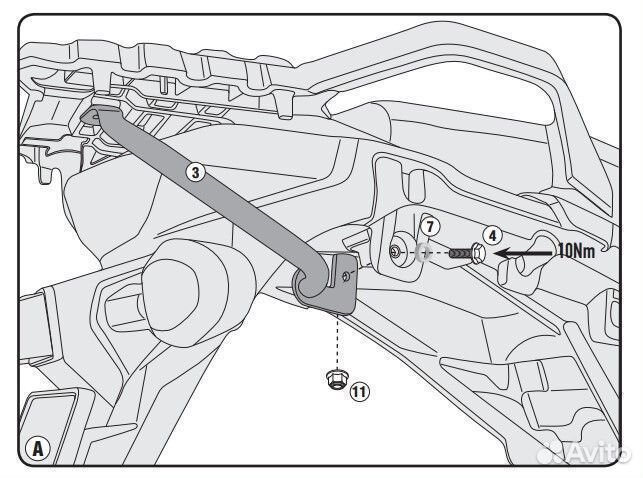 Givi Крепеж центрального кофра Suzuki DL 650 V-Str