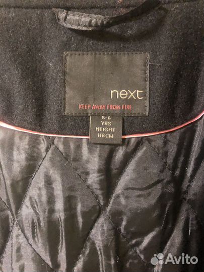 Пальто Next демисезон 110-116 для девочки