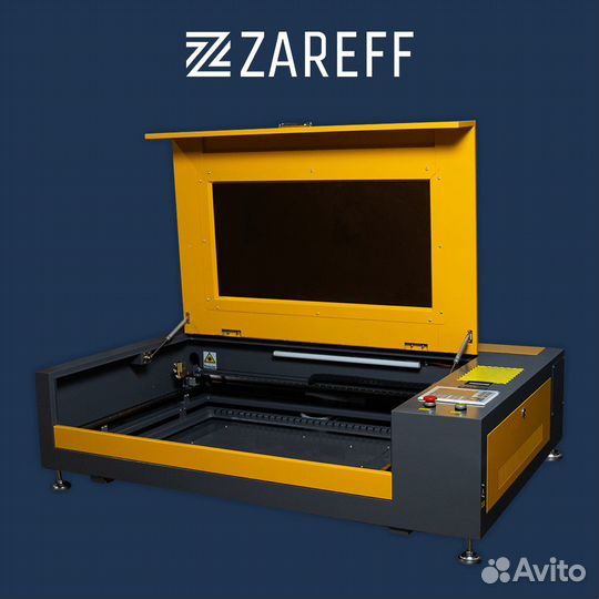 Лазерный станок Zareff Slim 900х600мм 90x60 80W