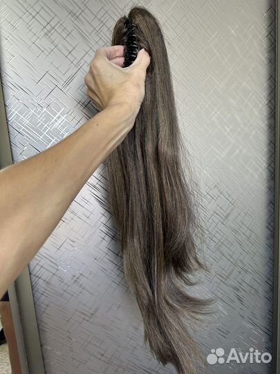 Хвост-шиньон на заколке