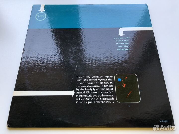 LP Getz Au Go Go 1964 винил US оригинал Van Gelder