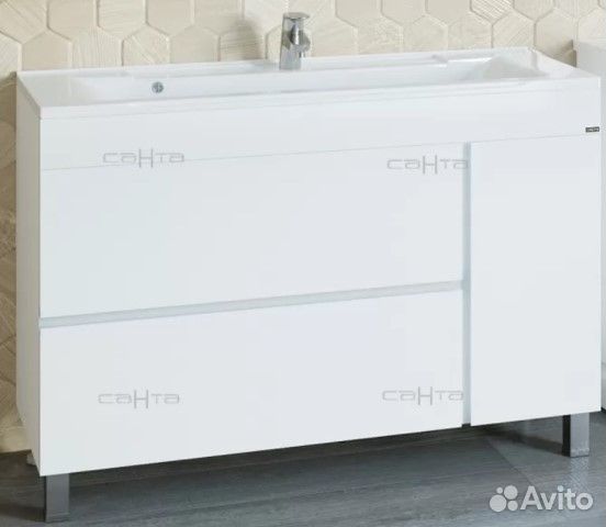 Тумба под раковину санта Марс 120 2 ящ. 1 дв. нап