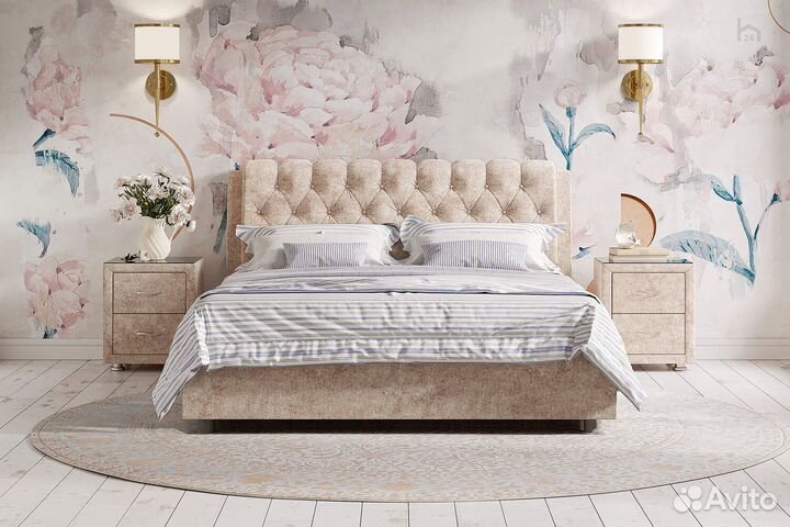 Кровать без подъемного механизма 140 x 200 Olivia