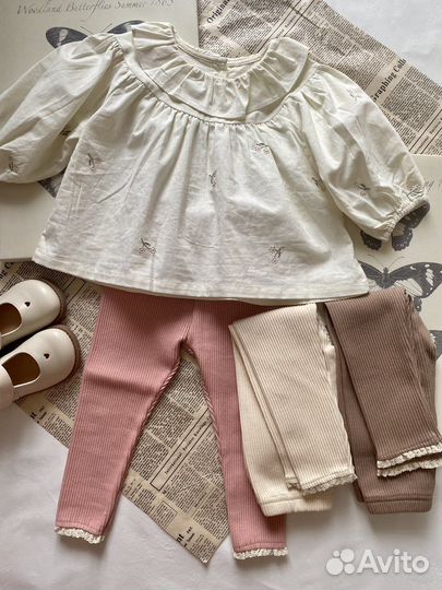 Блуза в ретро стиле с вышивкой цветок